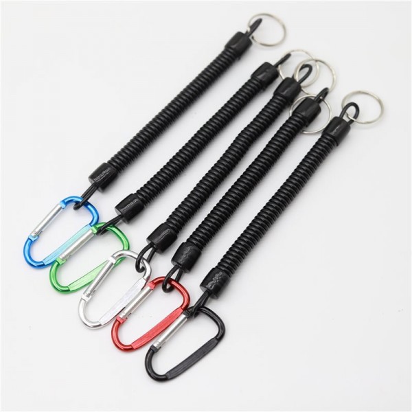 Anti-lost Stretch Cord Safety Key Ring