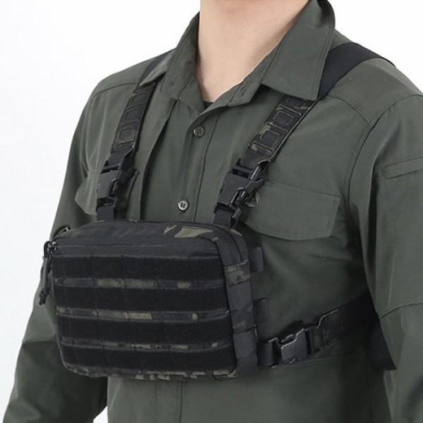 High Quality Well Made Tactical Chest Pack For Eeveryday Carry Outdoor use, Absolutely No Swinging While Moving