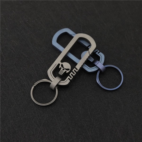 Titanium alloy skeleton theme key chain-B3