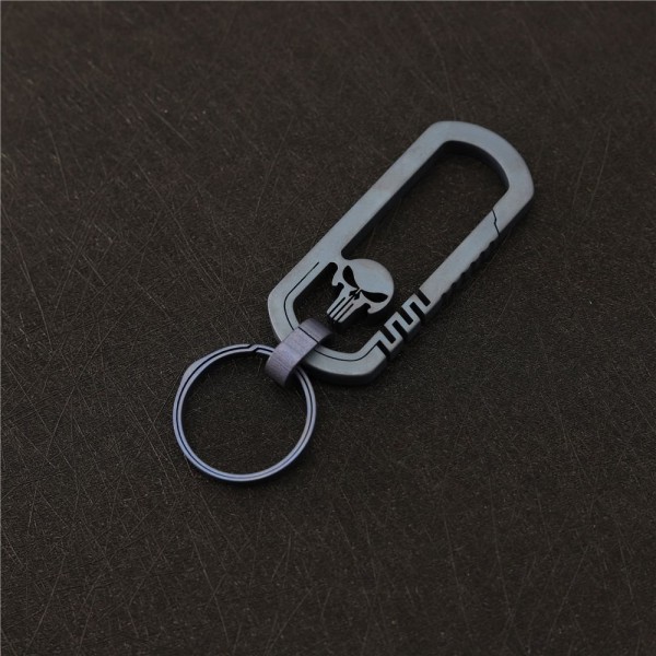 Titanium alloy skeleton theme key chain-B3