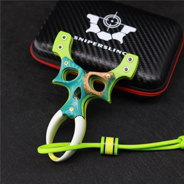 slingshots: S-Ghost G3 TTF Skeleton Theme Slingshot, 100% Handmade Slingshot for Hunting