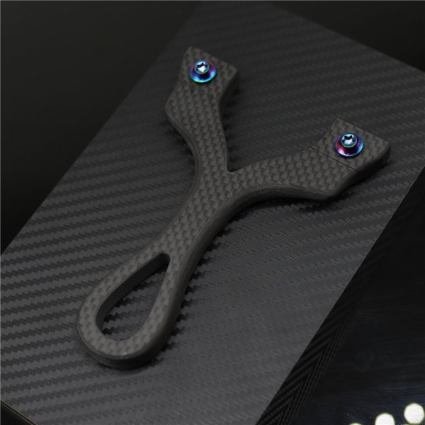 slingshots: S-Pterosaur OTT Carbon Fiber Flat Slingshot With Clip Design, 100% Handmade Customization Acceptable