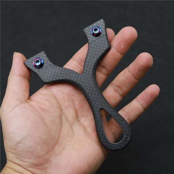 slingshots: S-Pterosaur OTT Carbon Fiber Flat Slingshot With Clip Design, 100% Handmade Customization Acceptable